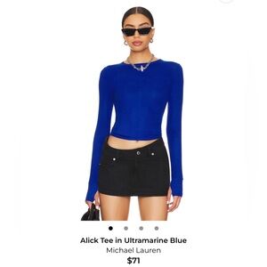 MICHAEL LAUREN Alick Tee Ultramsrine Blue